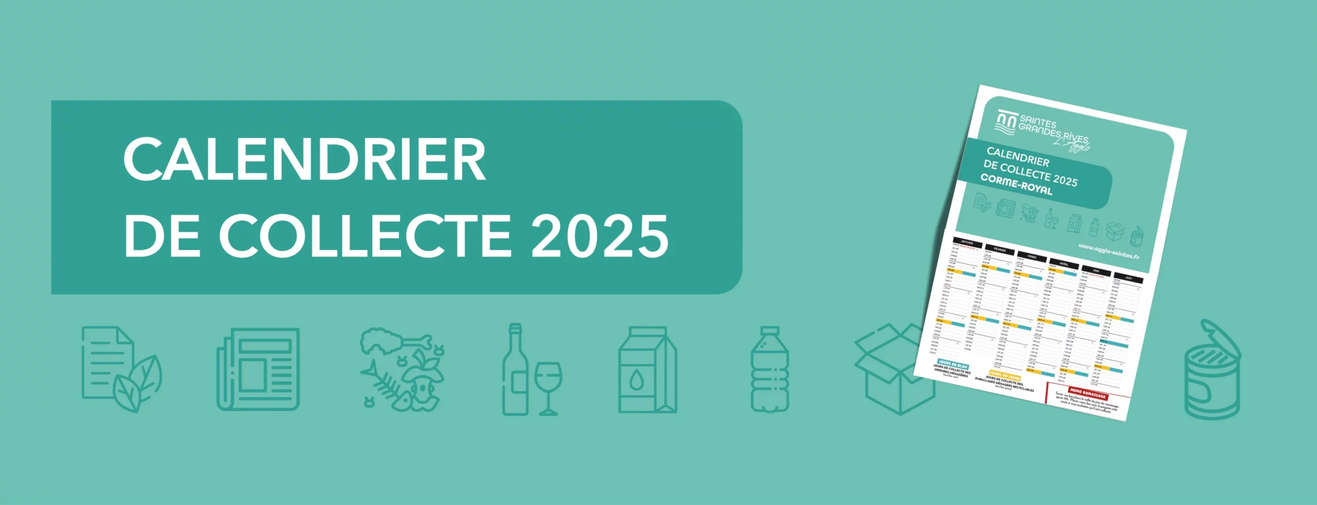Bannière calendrier de collecte 2025