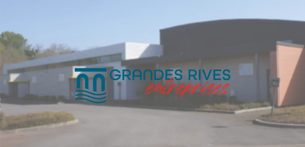 photo logo grandes rives entreprises sur fond flou