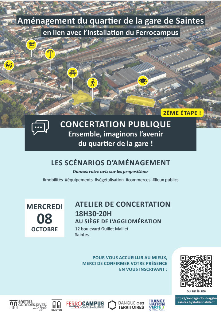 concertation publique sur la gare de saintes