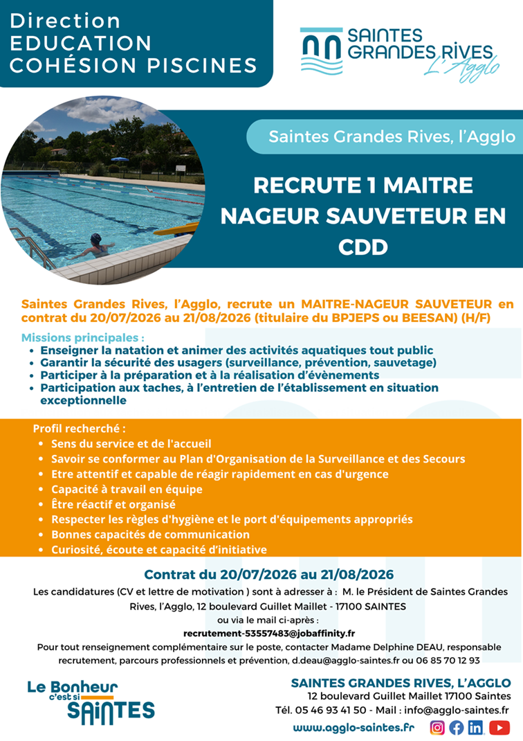 maitre nageur